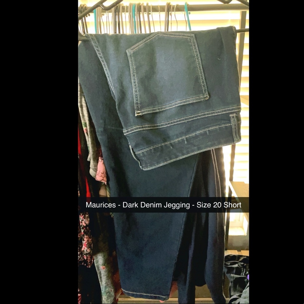 Maurices Jeggings - Dark Denim - Size 20 Short